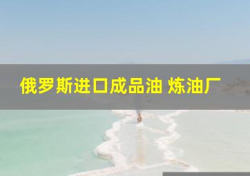 俄罗斯进口成品油 炼油厂